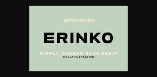 Erinko Font Poster 1