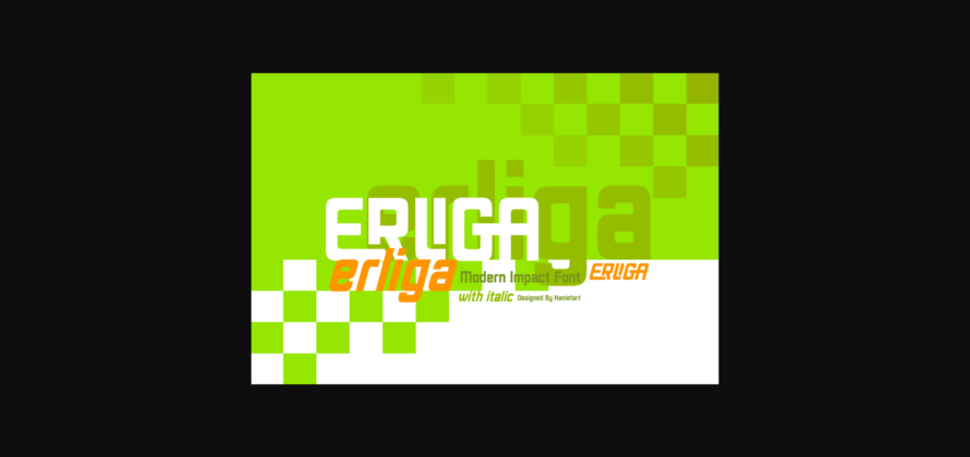 Erliga Font Poster 3