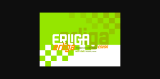 Erliga Font Poster 1