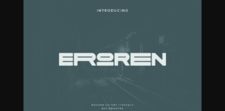 Eroren Font Poster 1