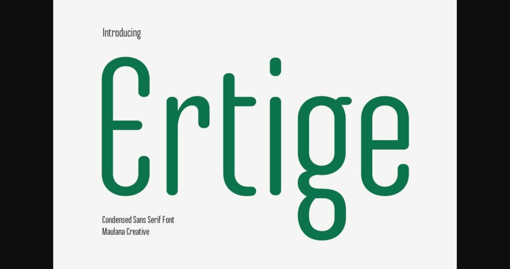 Ertige Font Poster 3