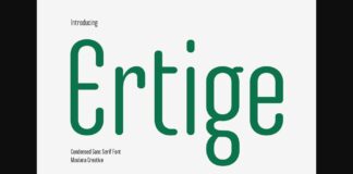 Ertige Font Poster 1