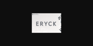 Eryck Font Poster 1