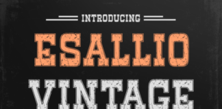 Esallio Vintage Font