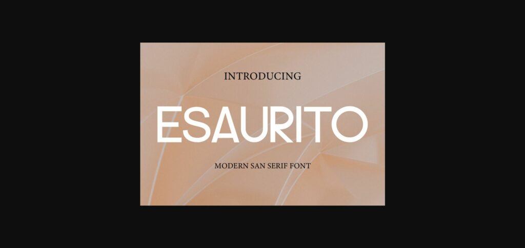 Esaurito Font Poster 3