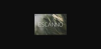 Escanno Font Poster 1