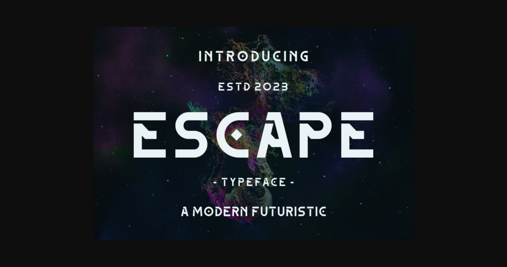 Escape Font Poster 1