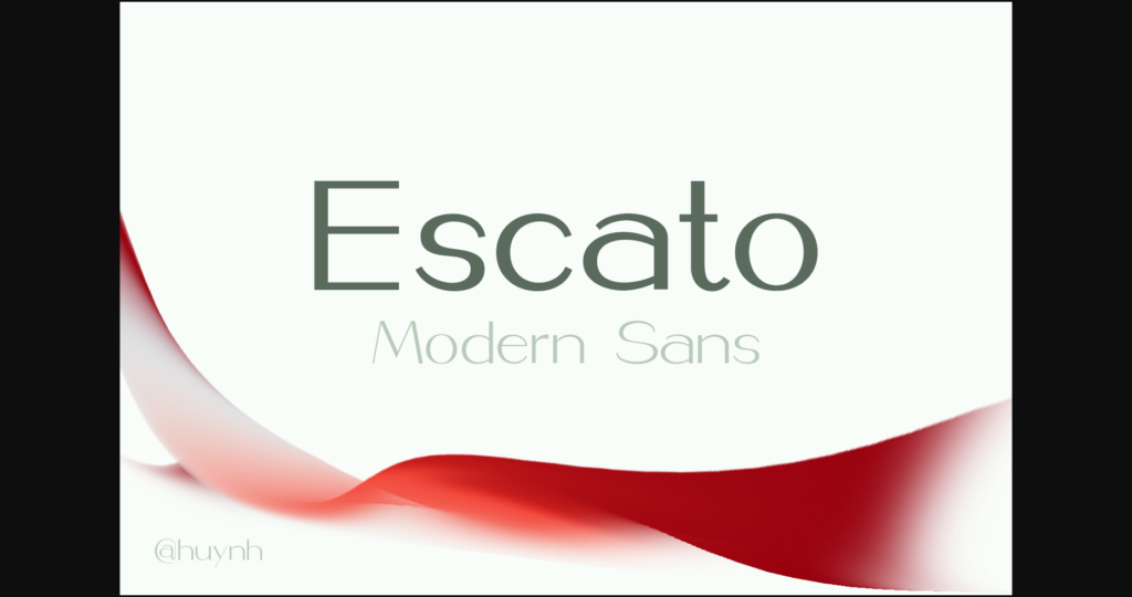 Escato Font Poster 3