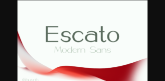 Escato Font Poster 1