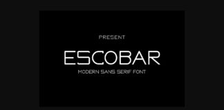 Escobar Font Poster 1