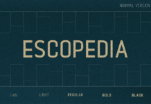 Escopedia Font Poster 1