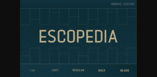 Escopedia Font Poster 1