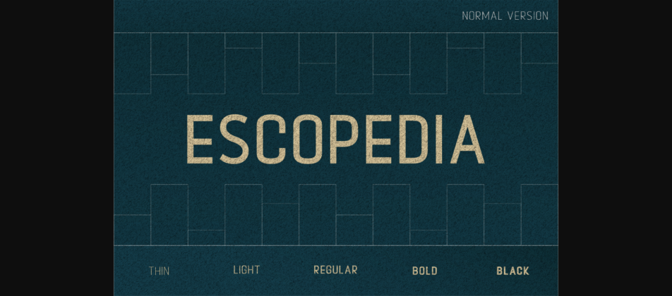 Escopedia Font Poster 1