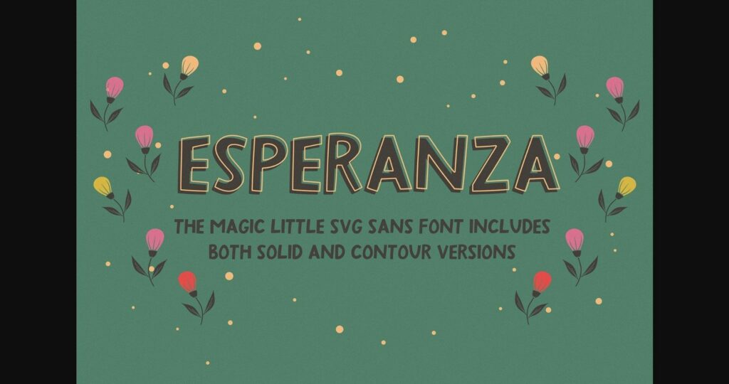 Esperanza Font Poster 3