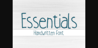 Essentials Font Poster 1