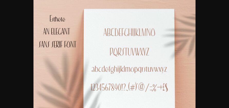 Esthete Font Poster 8