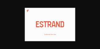 Estrand Font Poster 1