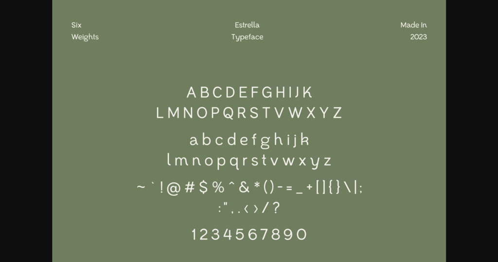 Estrella Font Poster 4