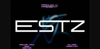 Estz Font Poster 1