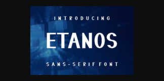 Etanos Font Poster 1