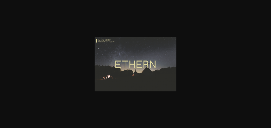 Ethern Font Poster 3