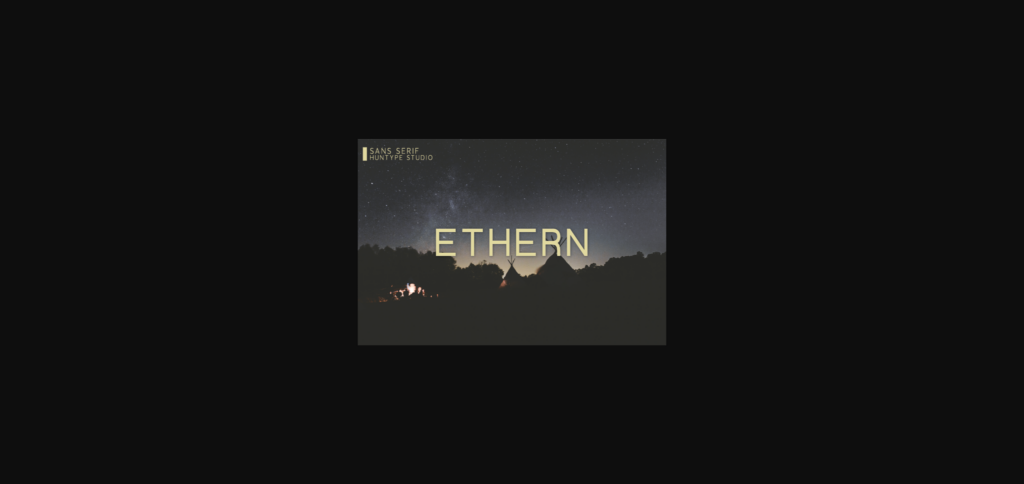 Ethern Font Poster 1