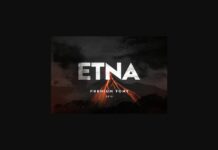 Etna Font Poster 1