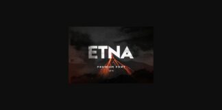 Etna Font Poster 1