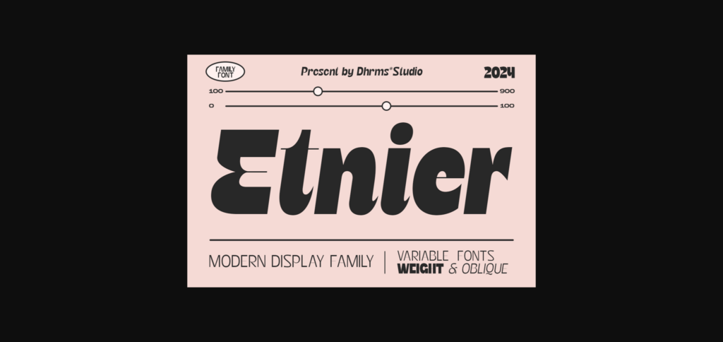 Etnier Font Poster 3