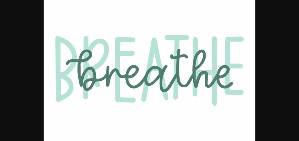 Eucalyptus Spearmint Font Poster 8