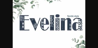 Evelina Font Poster 1