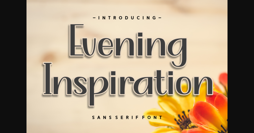 Evening Inspiration Font Poster 1