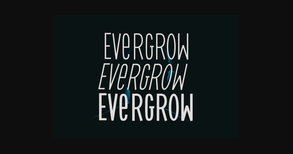 Evergrow Font Poster 4