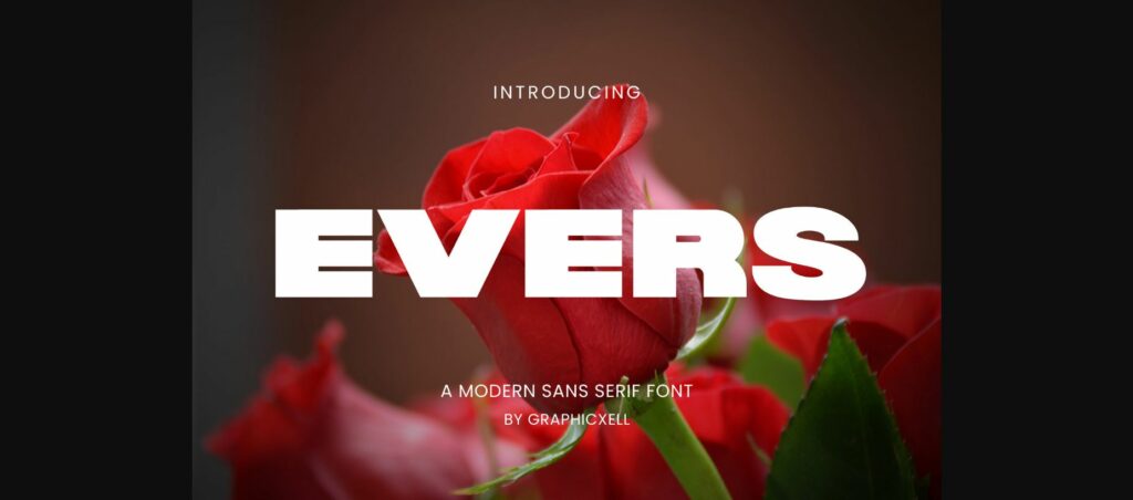 Evers Font Poster 3