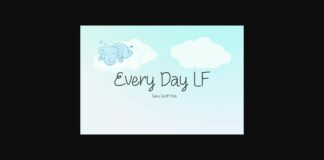 Every Day Lf Font Poster 1