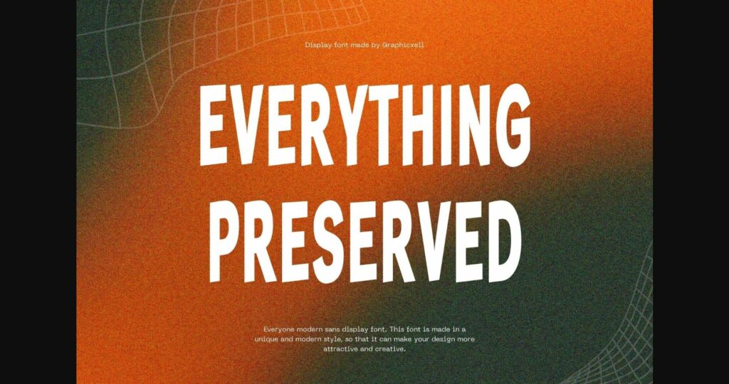 Everything Preserved Font Poster 3