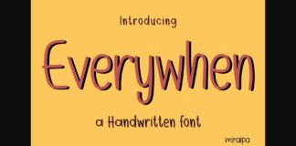 Everywhen Font Poster 1