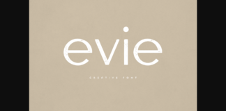 Evie Font Poster 1