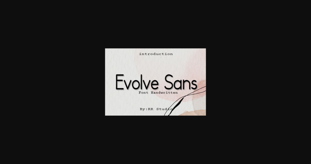 Evolve Sans Font Poster 1