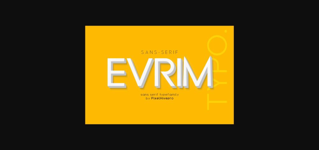 Evrim Font Poster 3