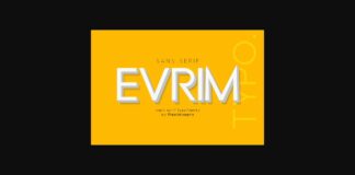 Evrim Font Poster 1