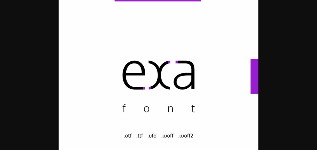 Exa Font Poster 3