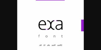 Exa Font Poster 1