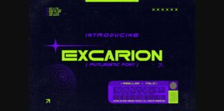 Excarion Font Poster 1