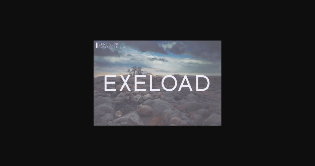 Exeload Font Poster 1