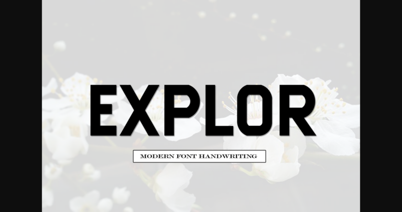 Explor Font Poster 3