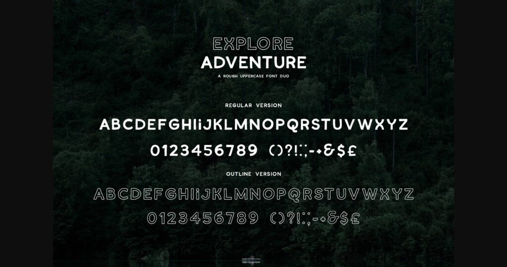 Explore Adventure Font Poster 7