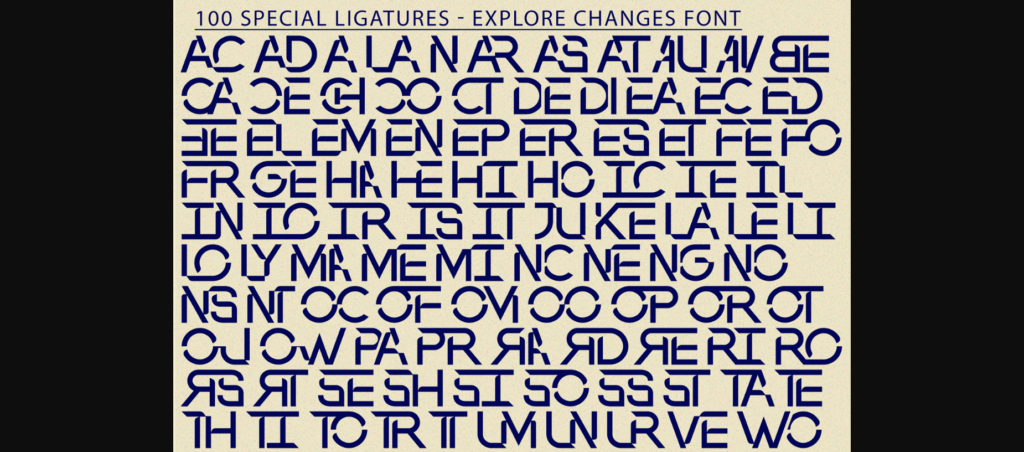 Explore Changes Font Poster 9