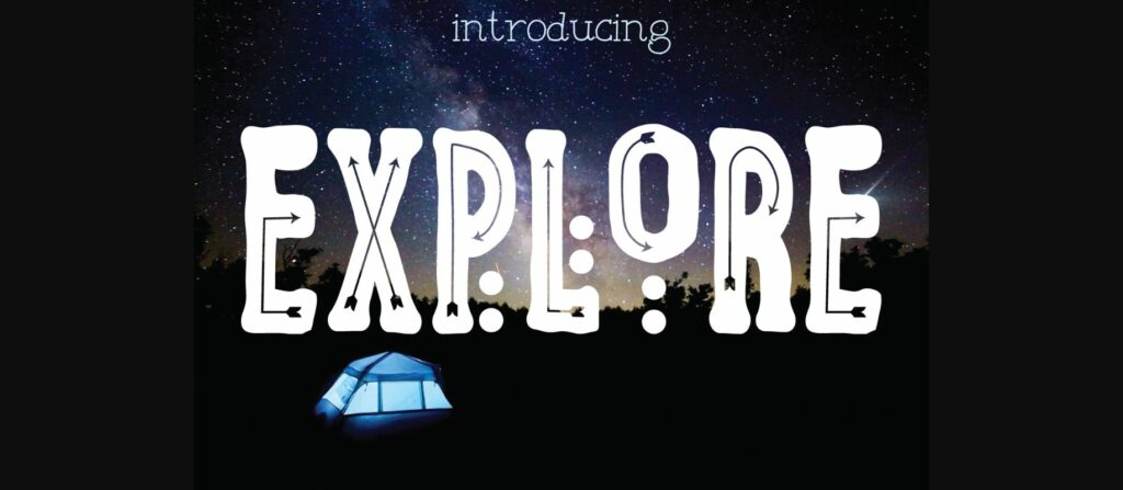 Explore Font Poster 1