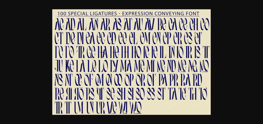 Expression Conveying Font Poster 9
